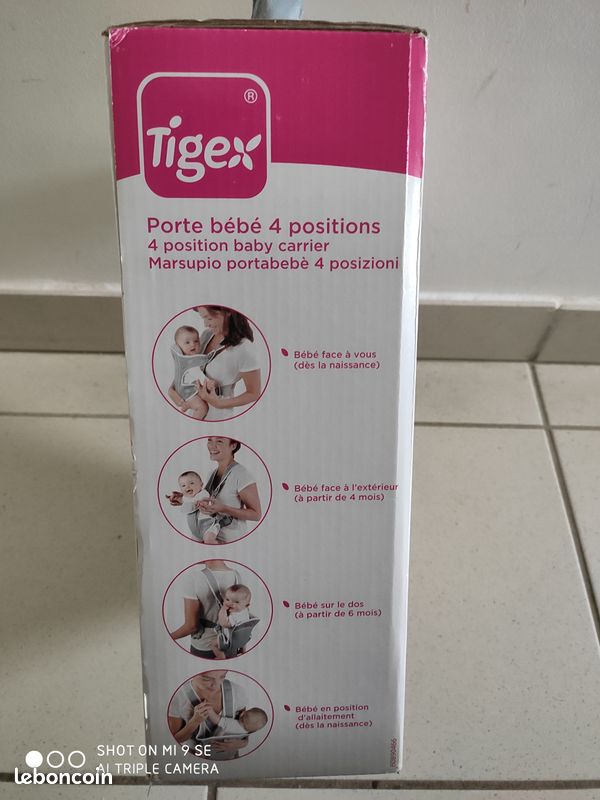 Porte Bebe Et Echarpe De Portage Tigex D Occasion Annonces Equipement Bebe Leboncoin