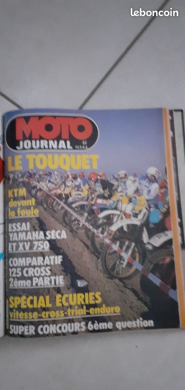 Lot de 20 MOTO JOURNAL 1981 à 1985 avec Reliure (image 7)