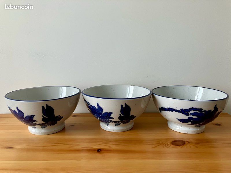 Bols en porcelaine - motif floral (image 2)