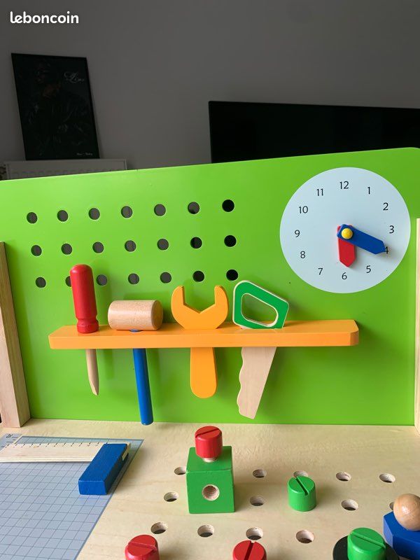 Établi bricolage en bois enfant (image 3)
