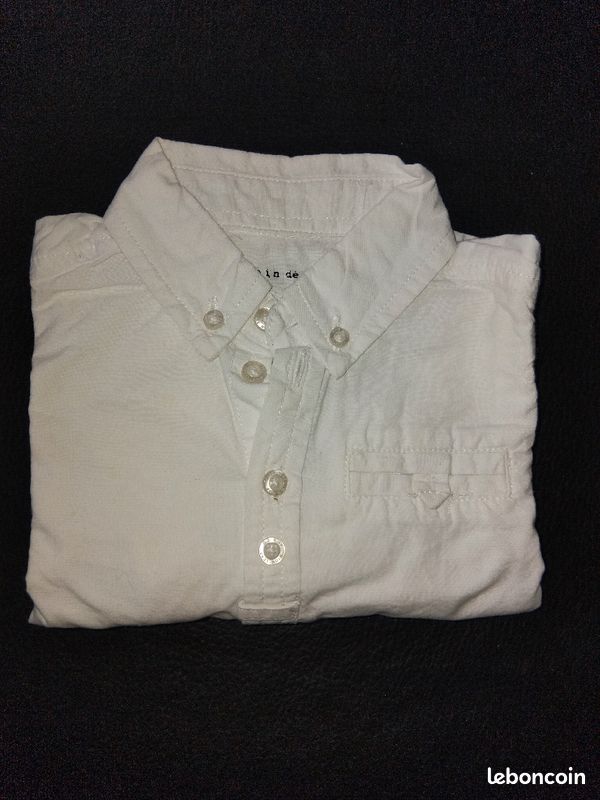 Chemise blanche 6 mois (image 4)