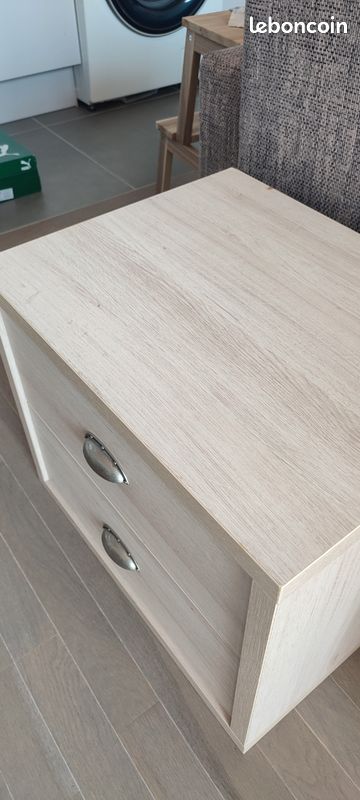 Table de chevet 2 tiroirs (image 3)