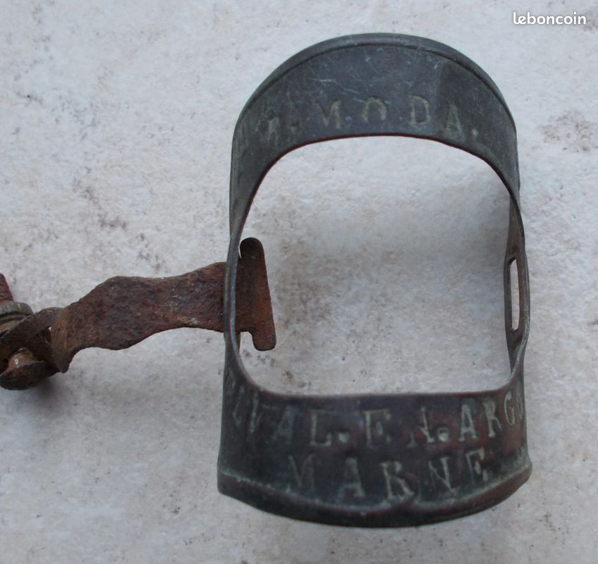Porte Plaque Fiscale Vélo Ancien France - Métal #16 - Années 30 - Cyclisme Vintage