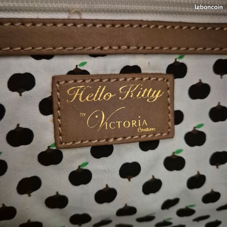 Sac Hello Kitty Victoria Couture - 22x15 Cm, Bandoulière, Doré/marron, Neuf Avec étiquettes