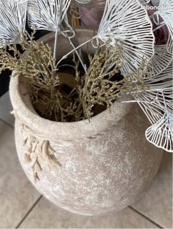 Grande JARRE « Bohème Naturel » 42cm (image 4)