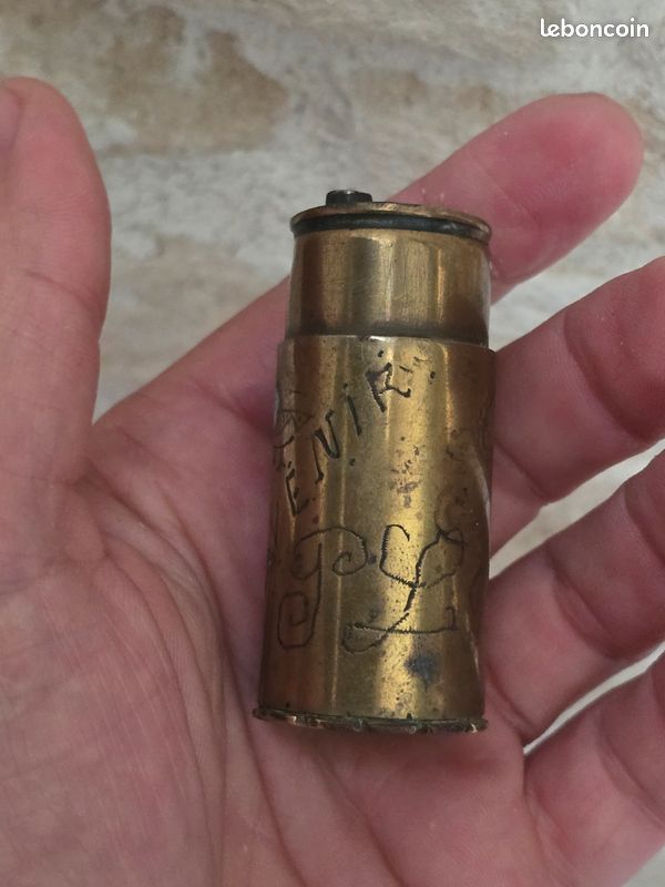Magnifique briquet de poilus art des tranchées 1917 (image 2)