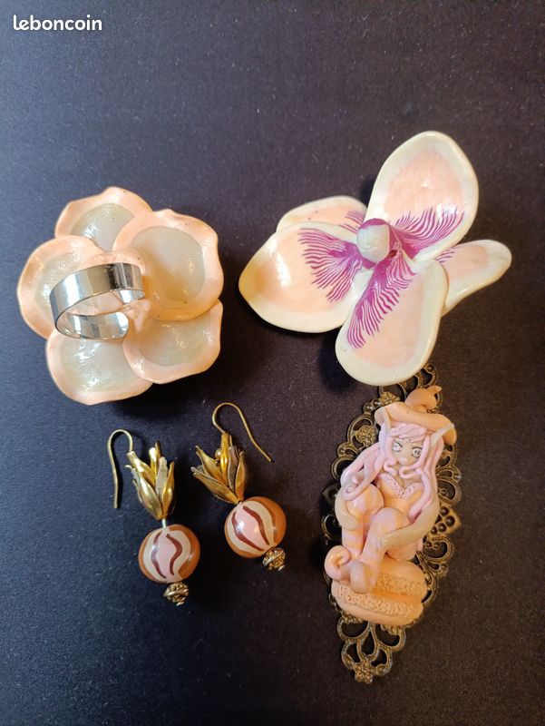Lot de créations bijoux en pâte Fimo (image 2)