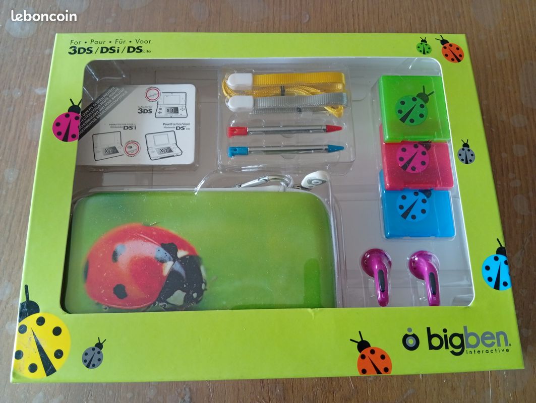 Pack D'accessoires BigBen Pour Nintendo DS Et DS Lite - Boîtiers De Rangement Et Stylets, Neuf