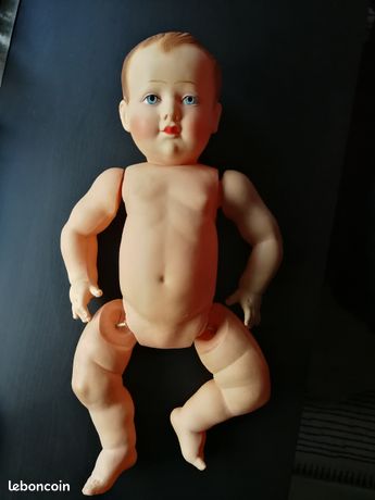 Poupée Petitcollin 270 Baigneur Aviateur Celluloïd 26 Cm 1930 N°2Bis