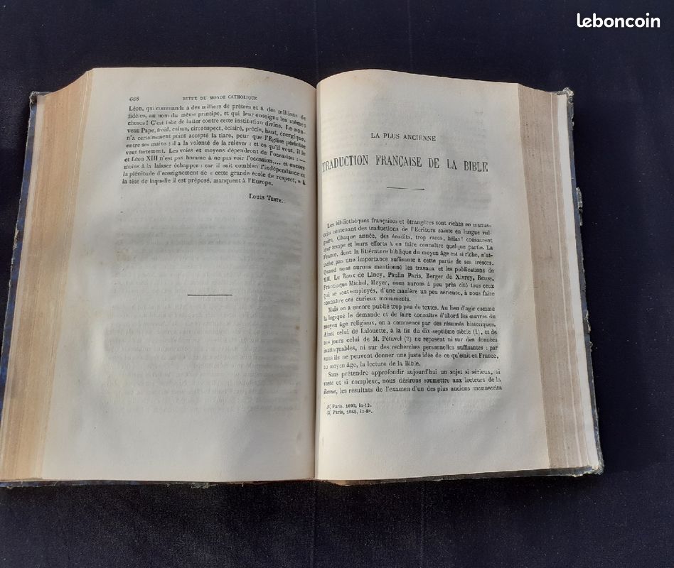 Livre " Revue du monde catholique " de 1878 (image 6)