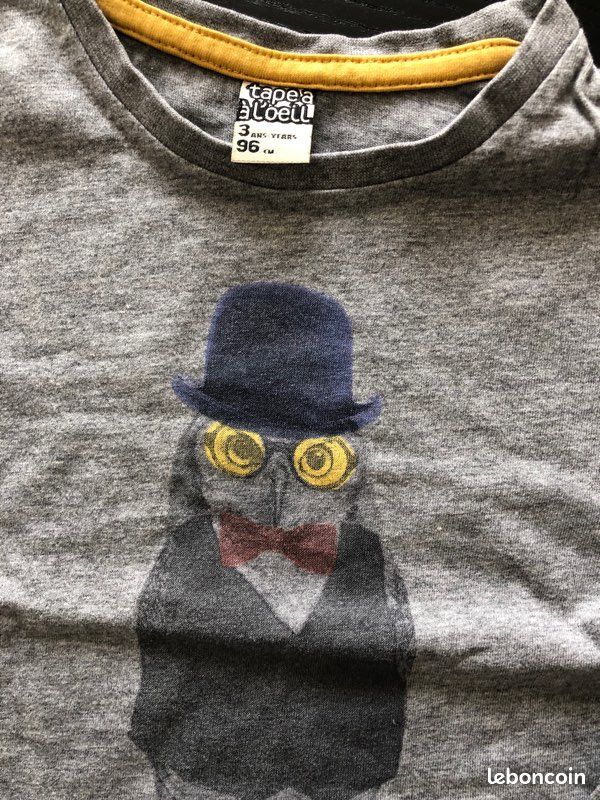 Tee-shirt gris enfant (image 2)