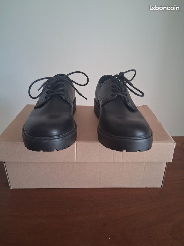 Derbies Noir cuir Zign - Taille 38 (image 3)
