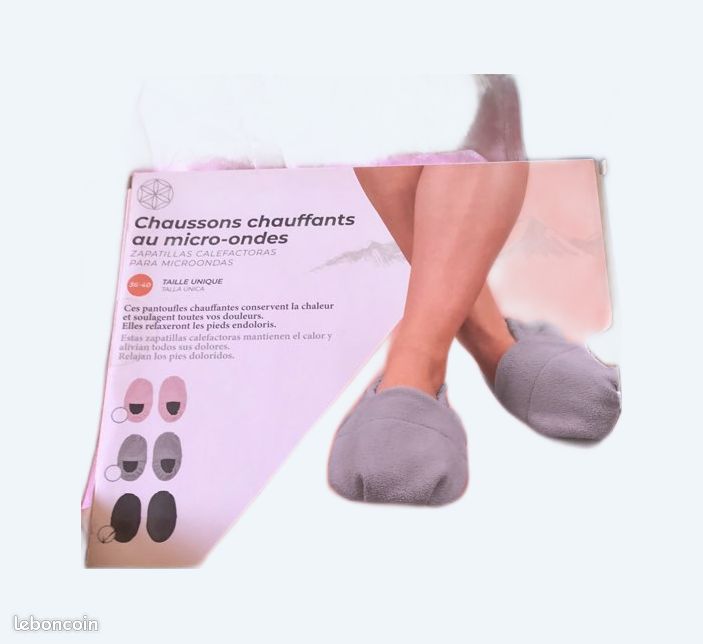 Chausson Chauffant Chaussons Bouillotte Micro Onde Pantoufles