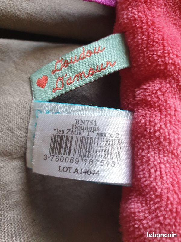 Doudou marionnette lapin les zetik't babynat baby nat (image 3)