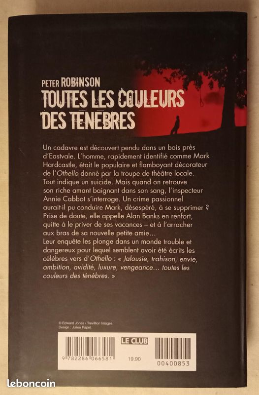 Toutes Les Couleurs Des Ténèbres - Peter Robinson (image 3)