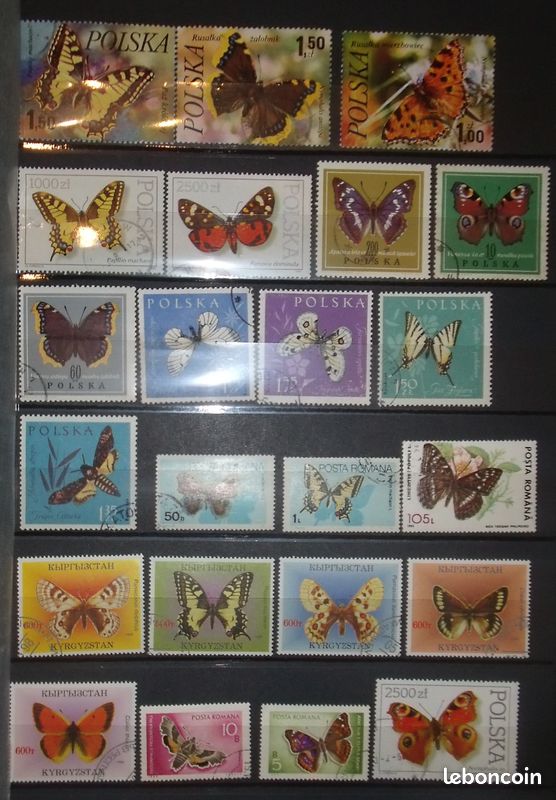 Timbres papillons - Collection