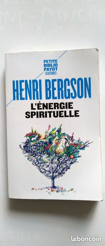 Livre L'énergie spirituelle Henri Bergson Ed Payot (image 1)