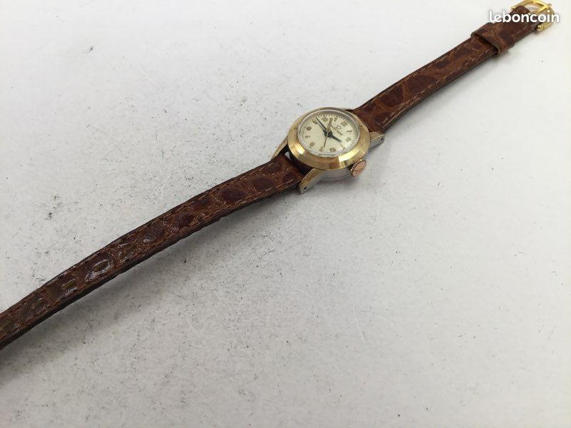 Montre Femme Eterna Matic Suisse - Mécanique Manuelle, Boîtier Or, Bracelet Acier, Vintage Années 50
