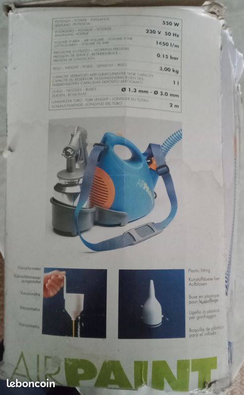 RevolutionAIR 8215150 Station Peinture Électrique HVLP 600W - Pulvérisateur Peinture Professionnel