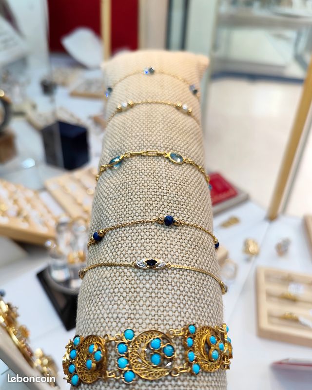 Dépôt-Vente, Bijoux d'Occasion, Or 18ct, 18k, Pierres Précieuse