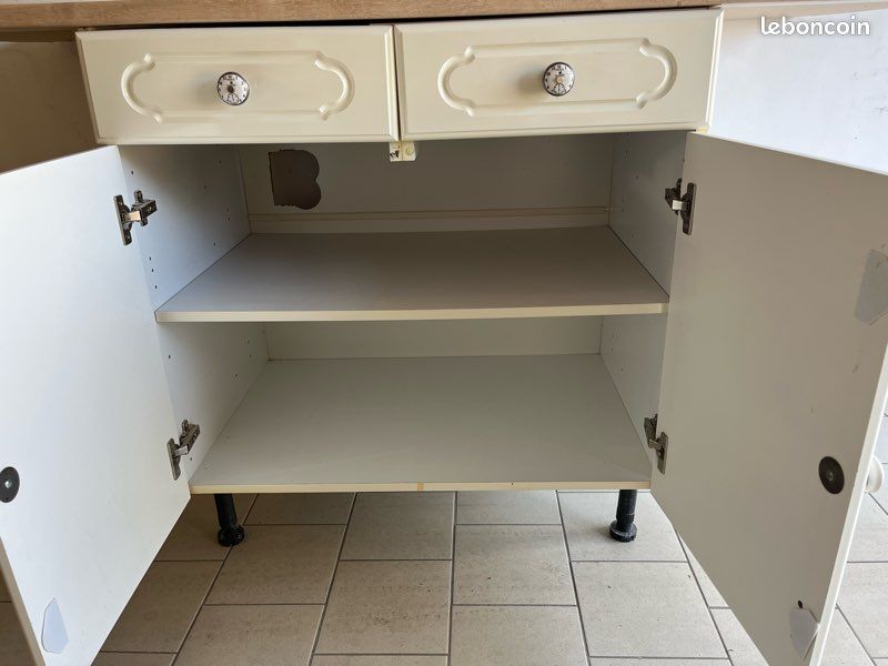 Meuble bas 2 portes, 2 tiroirs (image 2)