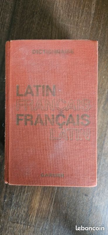 Dictionnaire latin français (image 1)