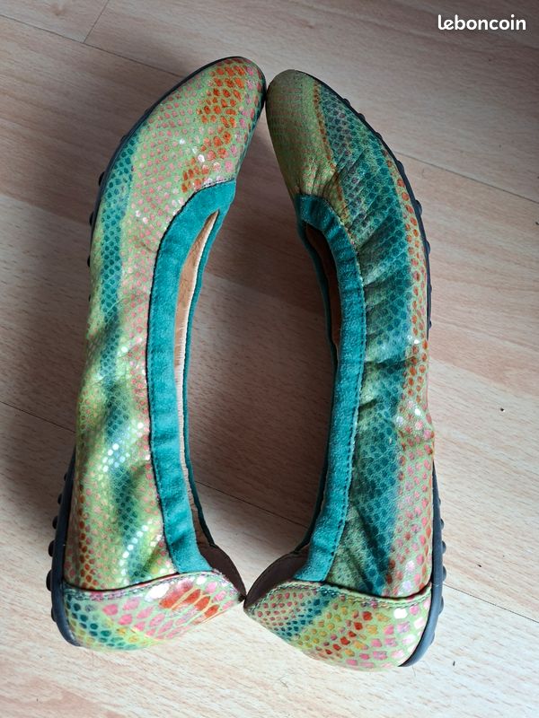 Ballerines femme cuir Jhay T37 en TBE (image 3)