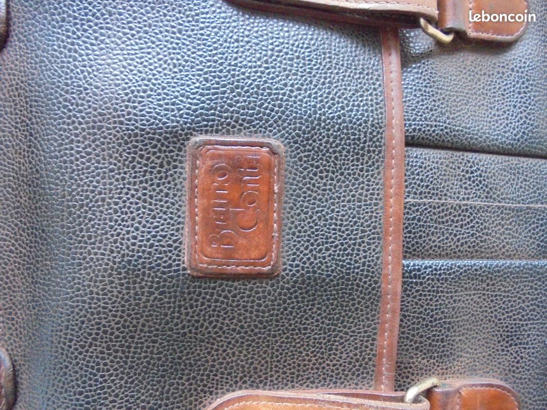 Cartable,sacoche vintage en cuir Bruno Conti (image 3)