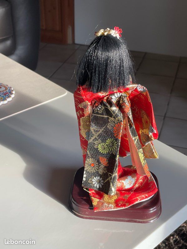 Jouet Ancien - Poupée Japonaise En Chiffon Années 1960 - 40 Cm