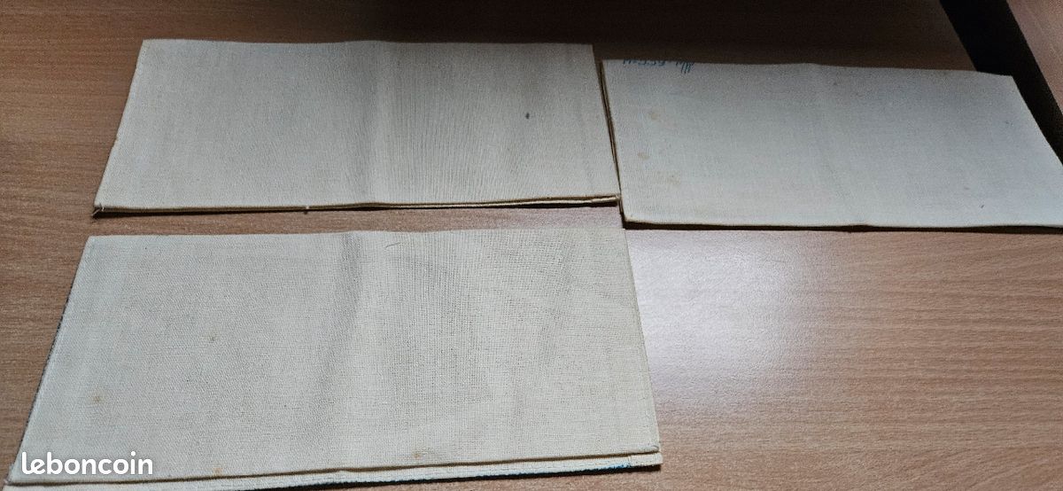Portes serviettes en tissu à broder (image 2)