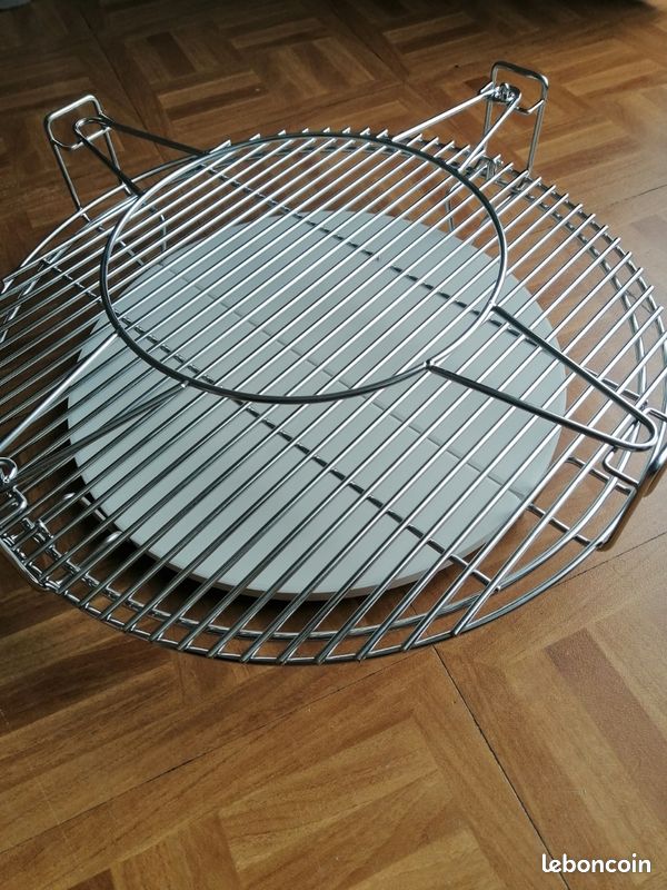 Grilles de cuisson multi-niveaux avec déflecteurs de chaleur en céramique, kit système (image 2)