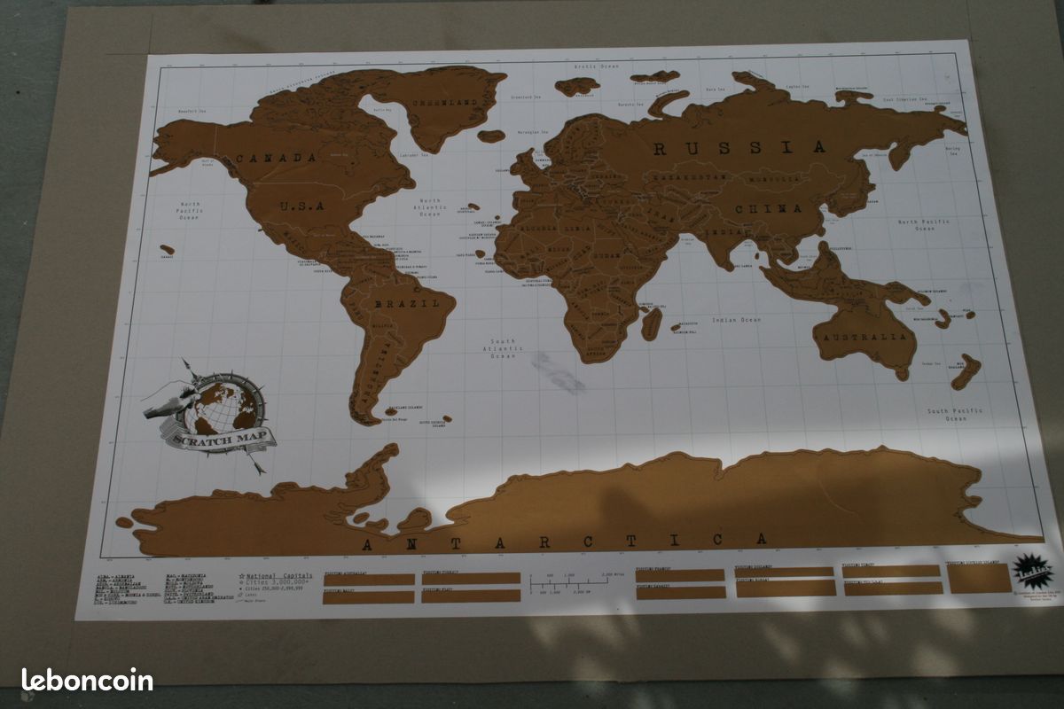 Carte du monde à gratter (image 7)