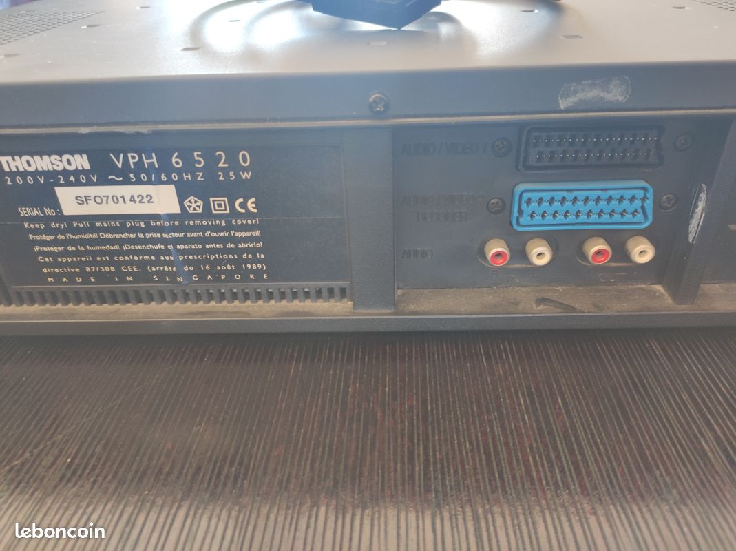 MAGNÉTOSCOPE THOMSON VTH 6320F VHS PAL NICAM NTSC EUR 44,00 - FR