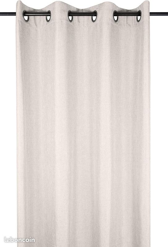 Voilage uni 140 x 260 cm taupe avec liseré - LOVELY CASA - Mr Bricolage Voilage uni 140 x 260 cm taupe avec liseré - LOVELY CASA - Mr Bricolage