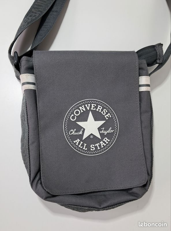 Sacoche Converse grise, sac bandoulière Accessoires Bagagerie