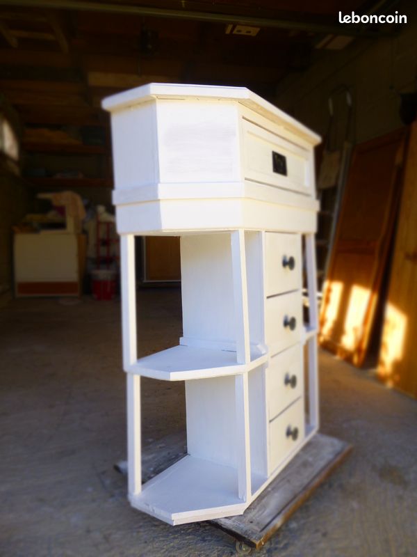 Petit meuble blanc 5 tiroirs (image 4)