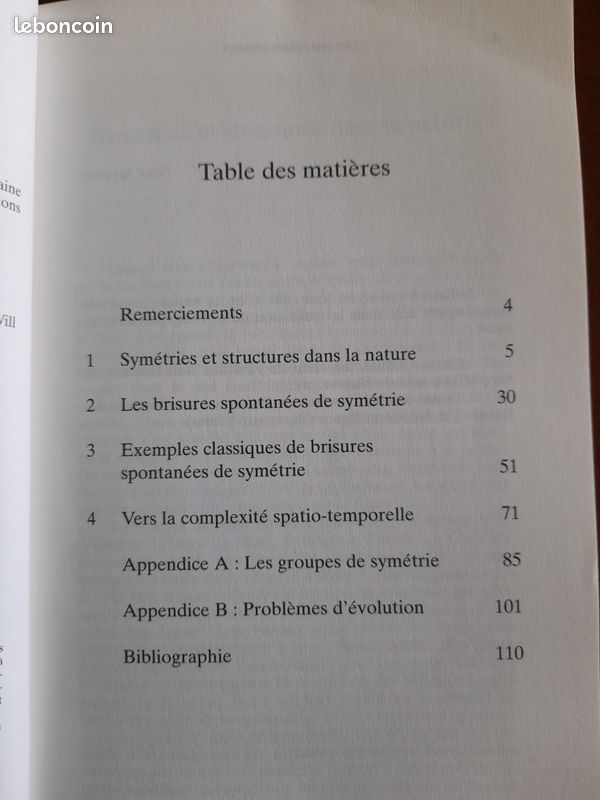 Livre Les symétries brisées CHOSSAT (image 3)