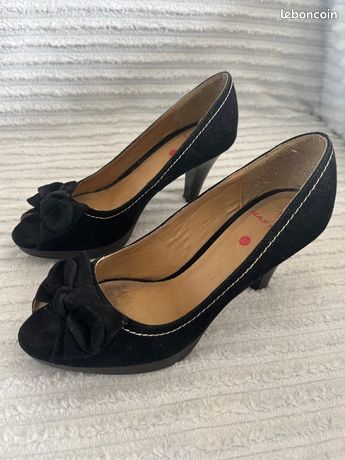 MURATTI RAYNE Bottines Élégante Cuir Noir à Talon | L'Empreinte Chaussures