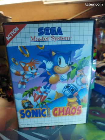 Jeu Sonic Chaos Pour Sega Master System - Version PAL En Boîte - Bon état