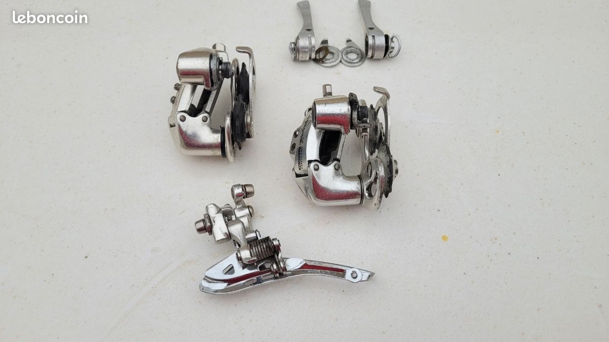 Dérailleur Avant Campagnolo B1 - 28,6 Mm Double Pince - Vintage Alu - 5 Vitesses