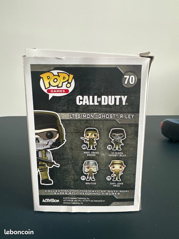 Funko Pop! Call Of Duty - Simon 'Ghost' Riley - N°70 - Figurine Vinyl
