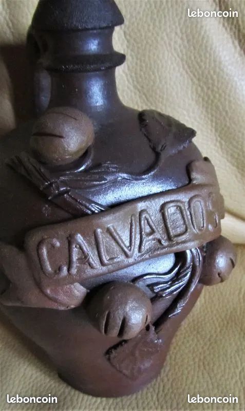 Pichet / bouteille en grès calvados / vintage (image 2)
