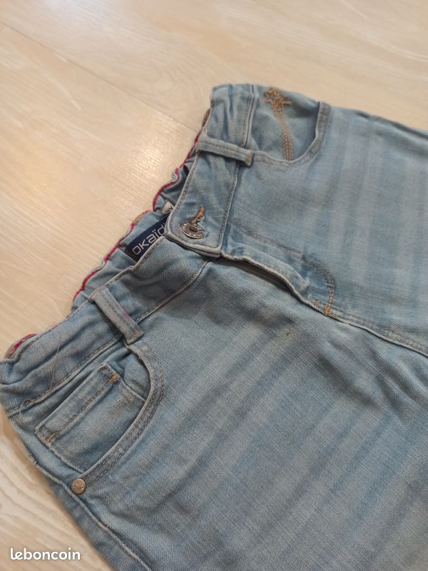 Pantalon bleu ciel 10 ans - Okaïdi (image 5)