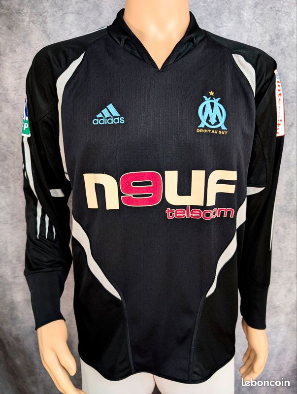 Maillot Olympique De Marseille 2005 Vintage Adidas Sans Manches - Taille L - Occasion