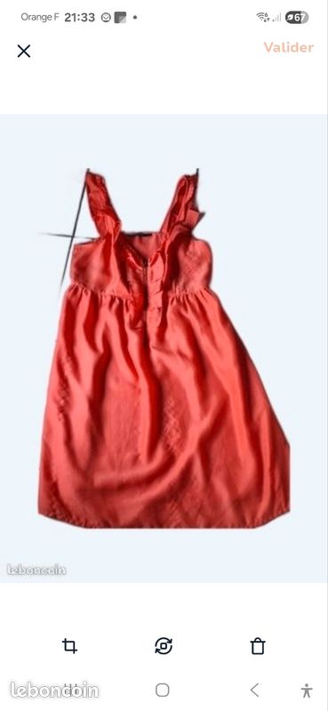 Robe 38 monoprix ete couleur corail Vêtements