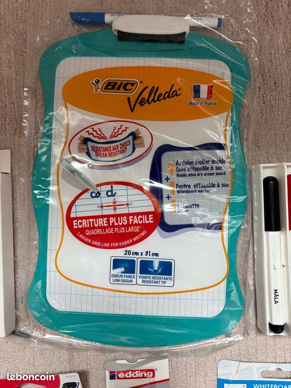 FINEASY Lot De 19 Feutre Tableau Blanc Effacable, Marqueur