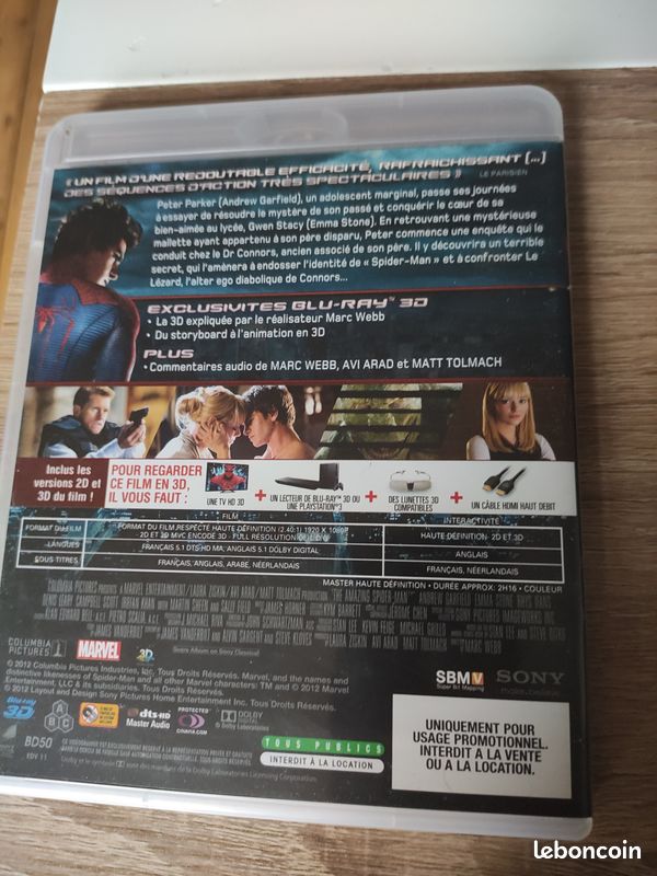 Blu-Ray The Amazing Spiderman 3D (image 2)