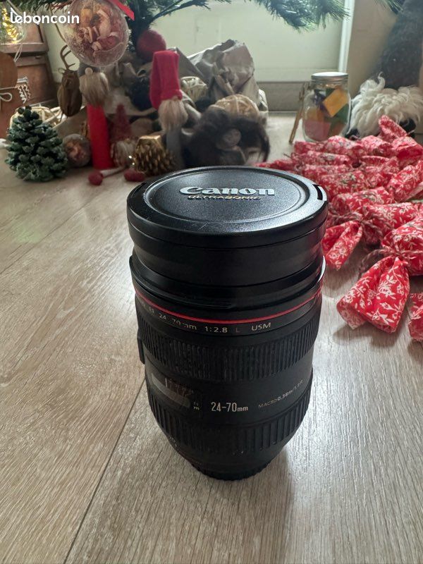🎄 Objectif Canon Série L 24-70 mm f/2.8 🎁 (image 1)