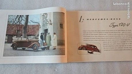 1938 brochure Mercedes 170 V Torpedo, Roadster, Cabrio... : catalogue de 28 p. En français (image 3)
