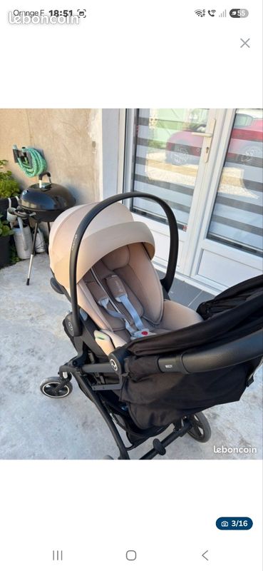 Poussette cybex beezy et cosy cloud g (image 3)